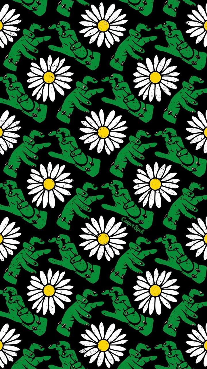 aesthetic, flowers, zombie and halloween