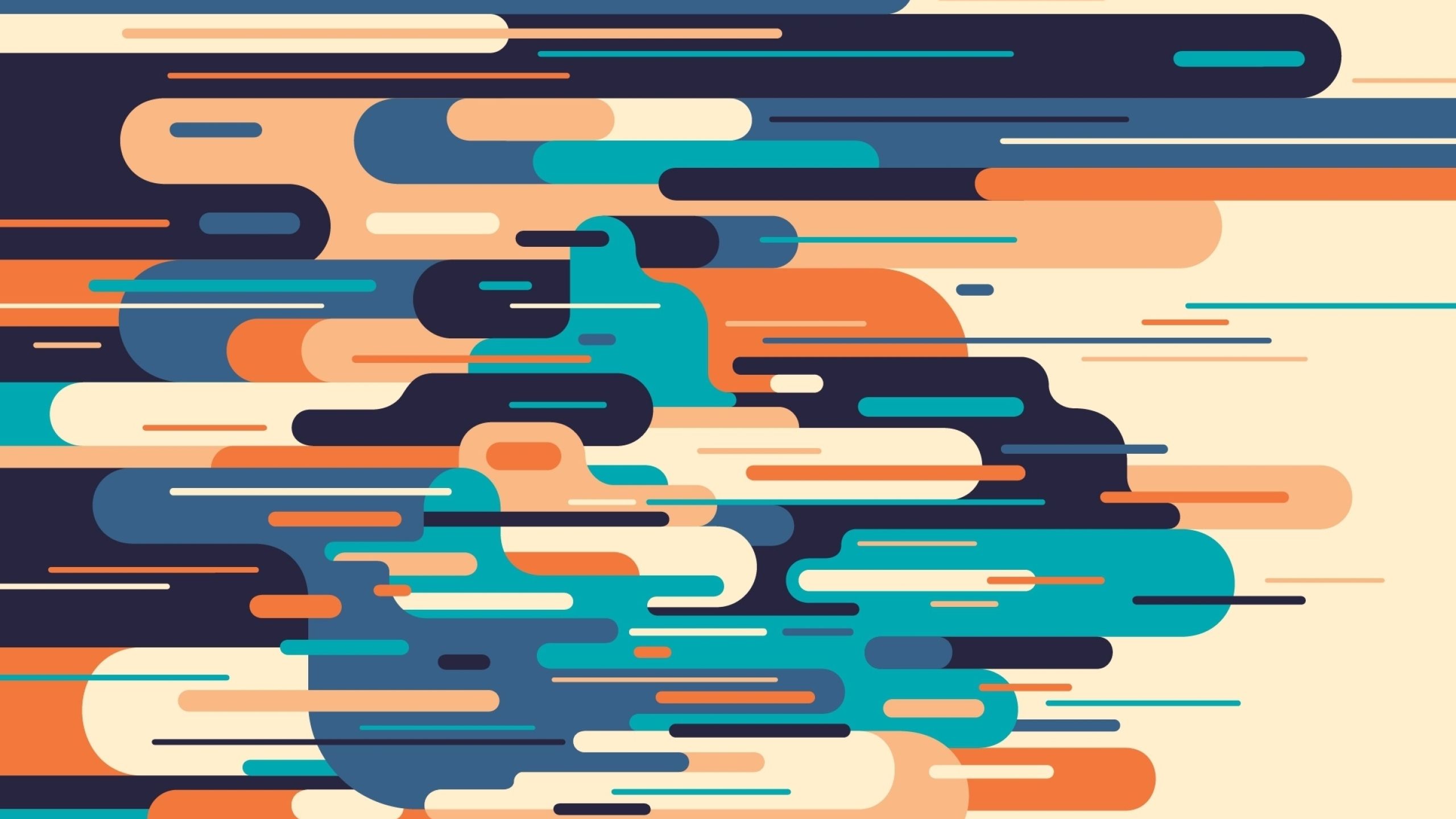 Colorful Waves Of Line Art 1440P Resolution Wallpaper, HD Artist 4K Wallpaper, Image, Photo and Background