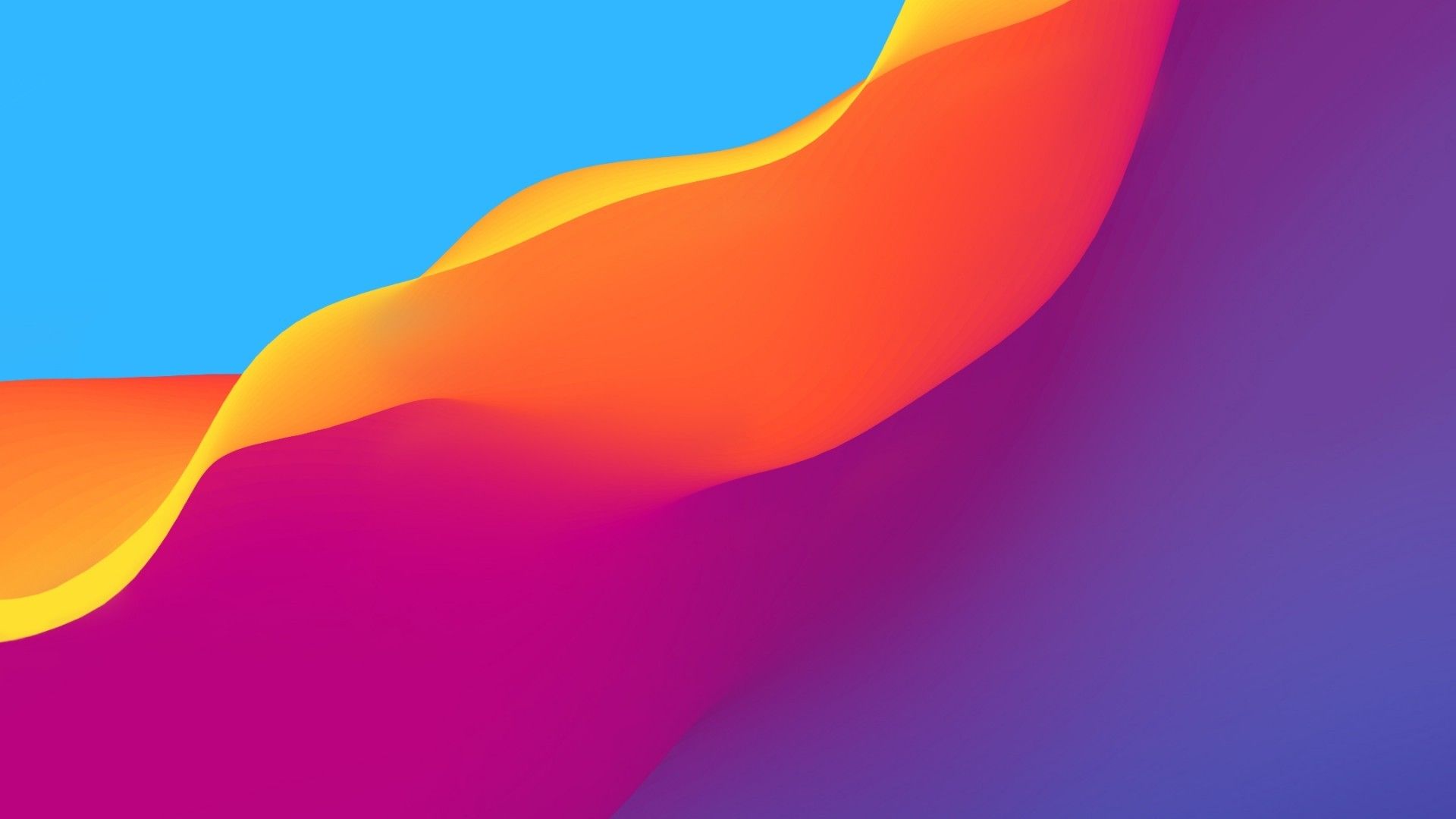 Download 1920x1080 Colorful Waves, Flow Wallpaper for Widescreen