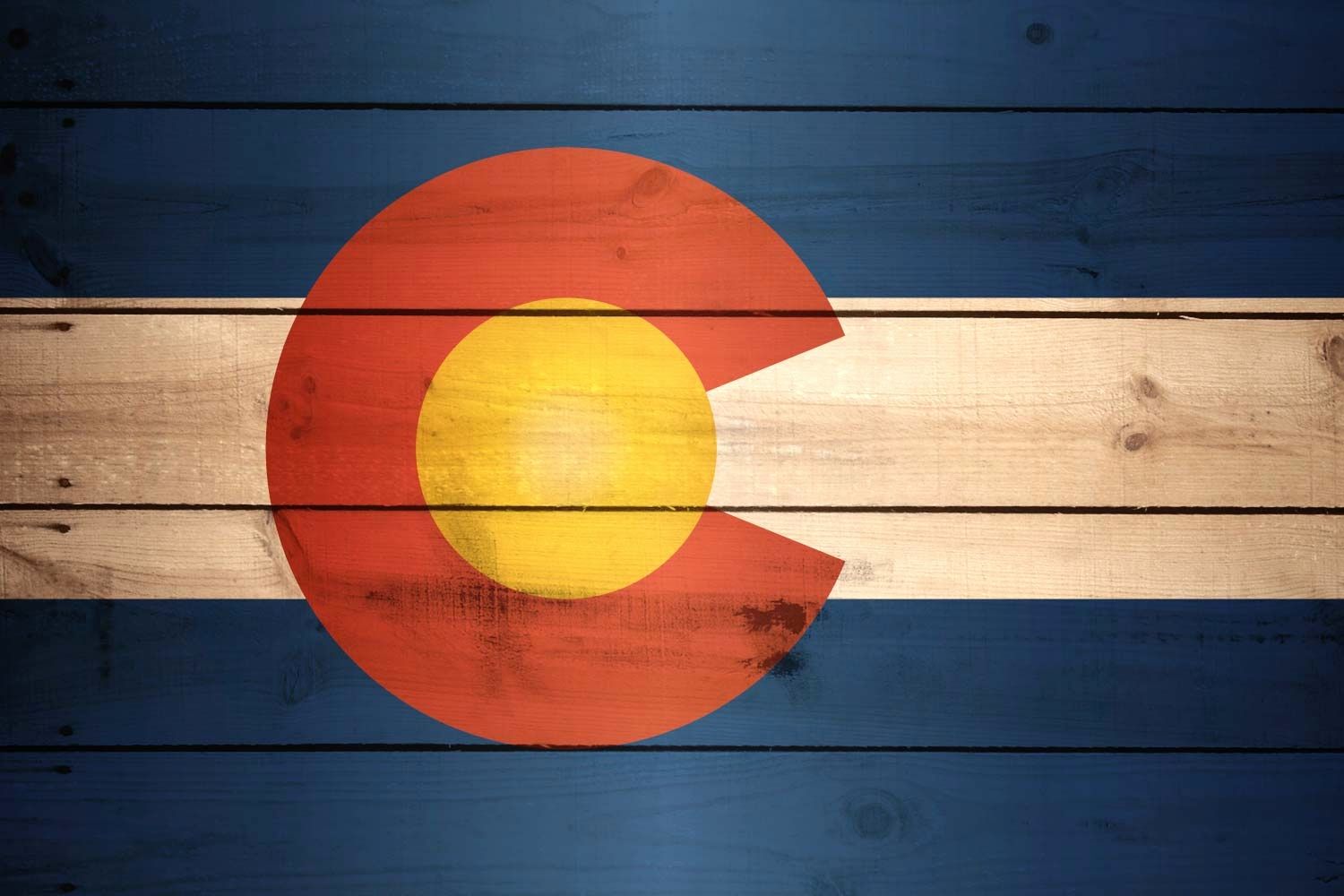 colorado flag in living room