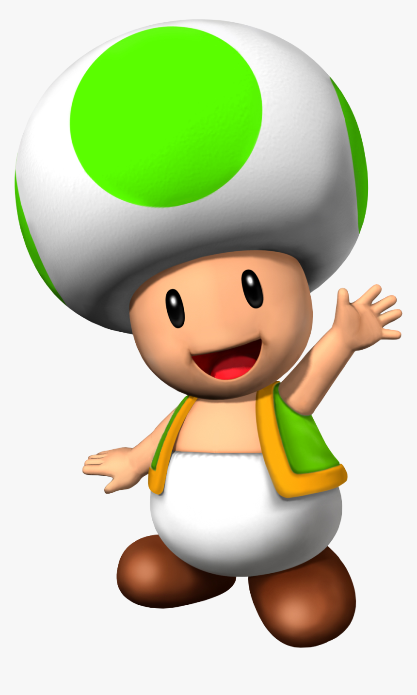 Super Mario Green Toad, HD Png Download, Transparent Png Image
