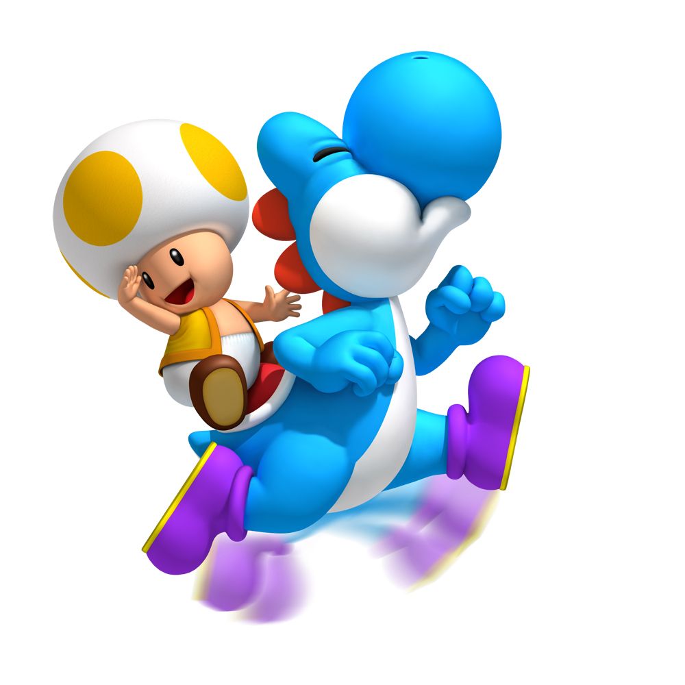 Super Mario Bros Blue Toad Wallpaper