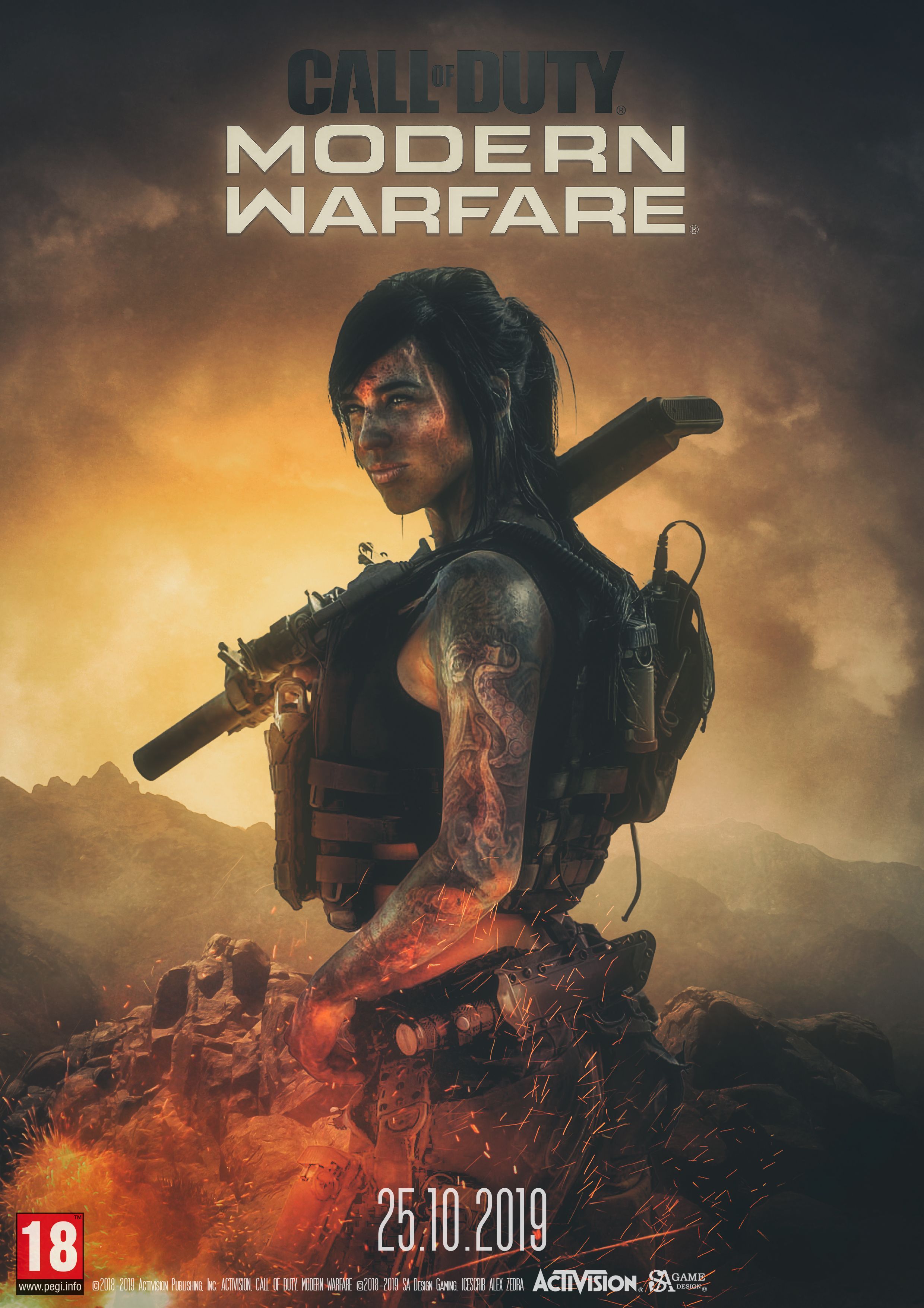 Call Of Duty Modern Warfare Wallpaper - by Icescrib. Modern warfare, Call duty black ops, Alex zedra