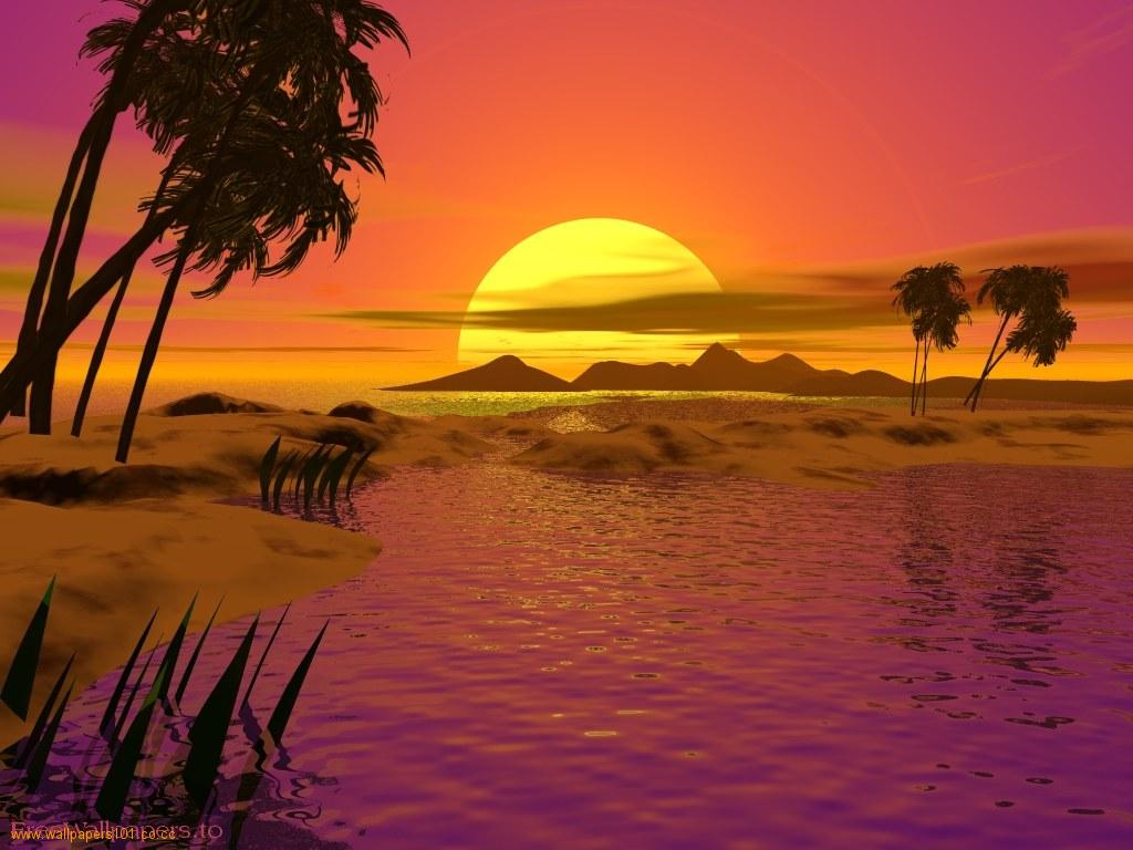 Beach Sunset Background for Computer. Beautiful Sunset Wallpaper, Pretty Sunset Wallpaper and Sunset Wallpaper