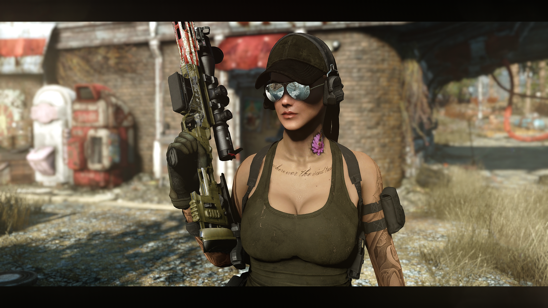 gun girl at Fallout 4 Nexus and community