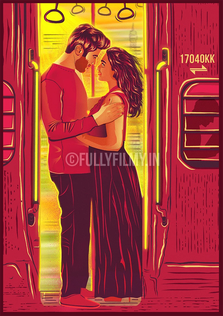 The Magic of OK Kanmani Poster. Actors illustration, Movie posters minimalist, Animated love image