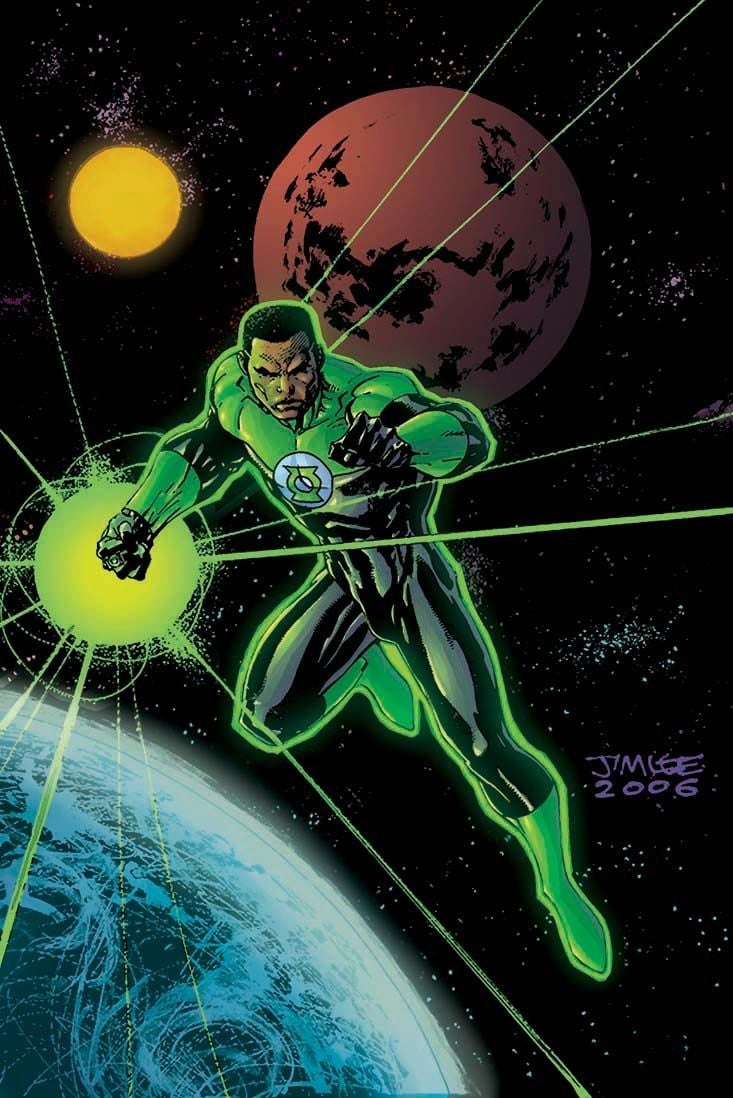 cantstopthinkingcomics: “John Stewart, Green Lantern by Jim Lee ”. Black comics, Green lantern, John stewart green lantern