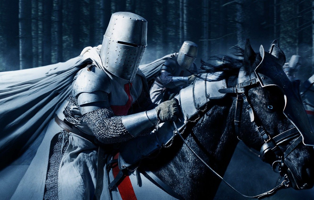 Photo Wallpaper Armor, Horse, Helmet, Knights, Crusader Season 3 HD Wallpaper