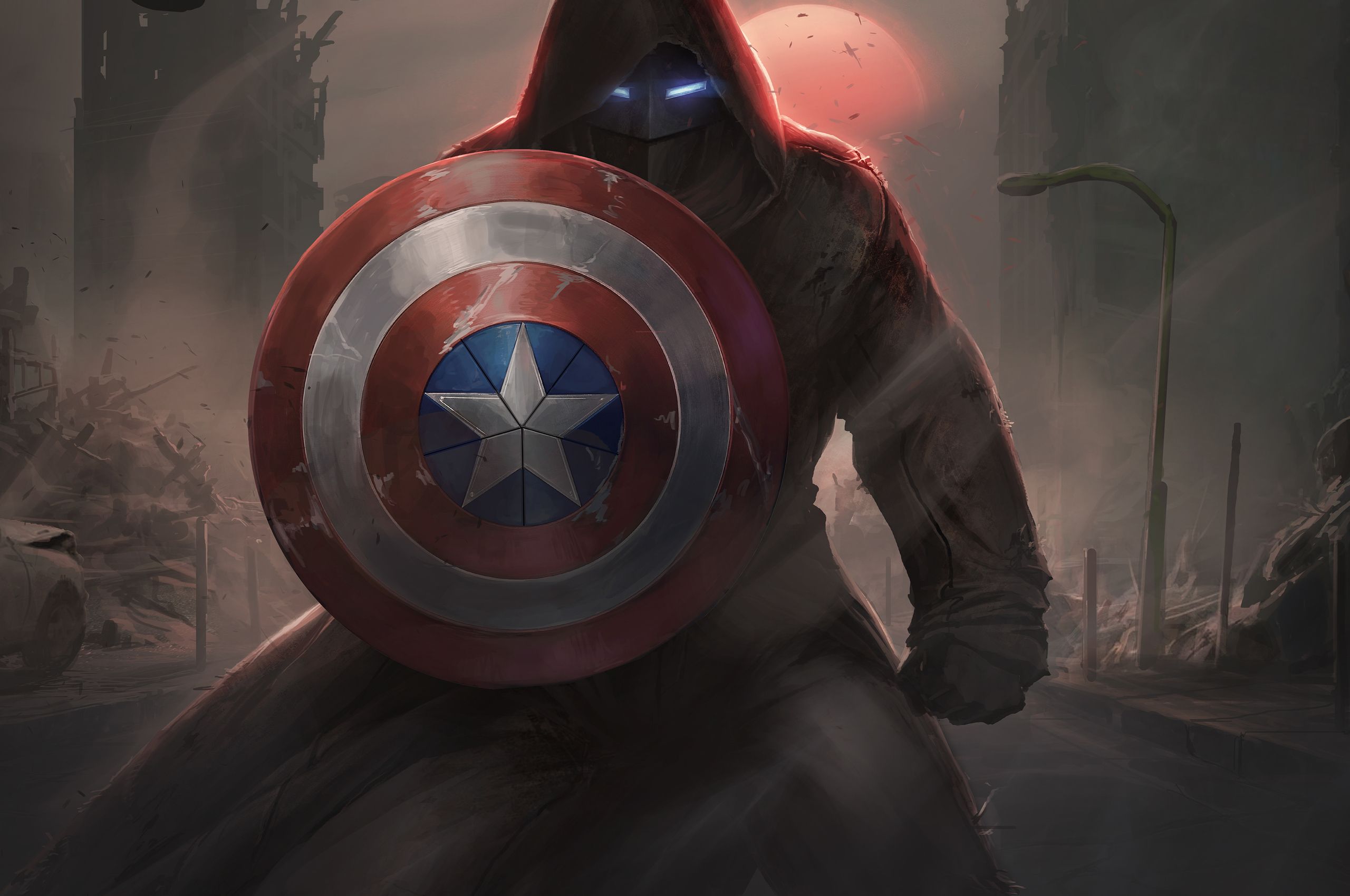 Captain America With His Shield Iron Mask Contest Of Champions Chromebook Pixel HD 4k Wallpaper, Image, Background, Photo and Picture