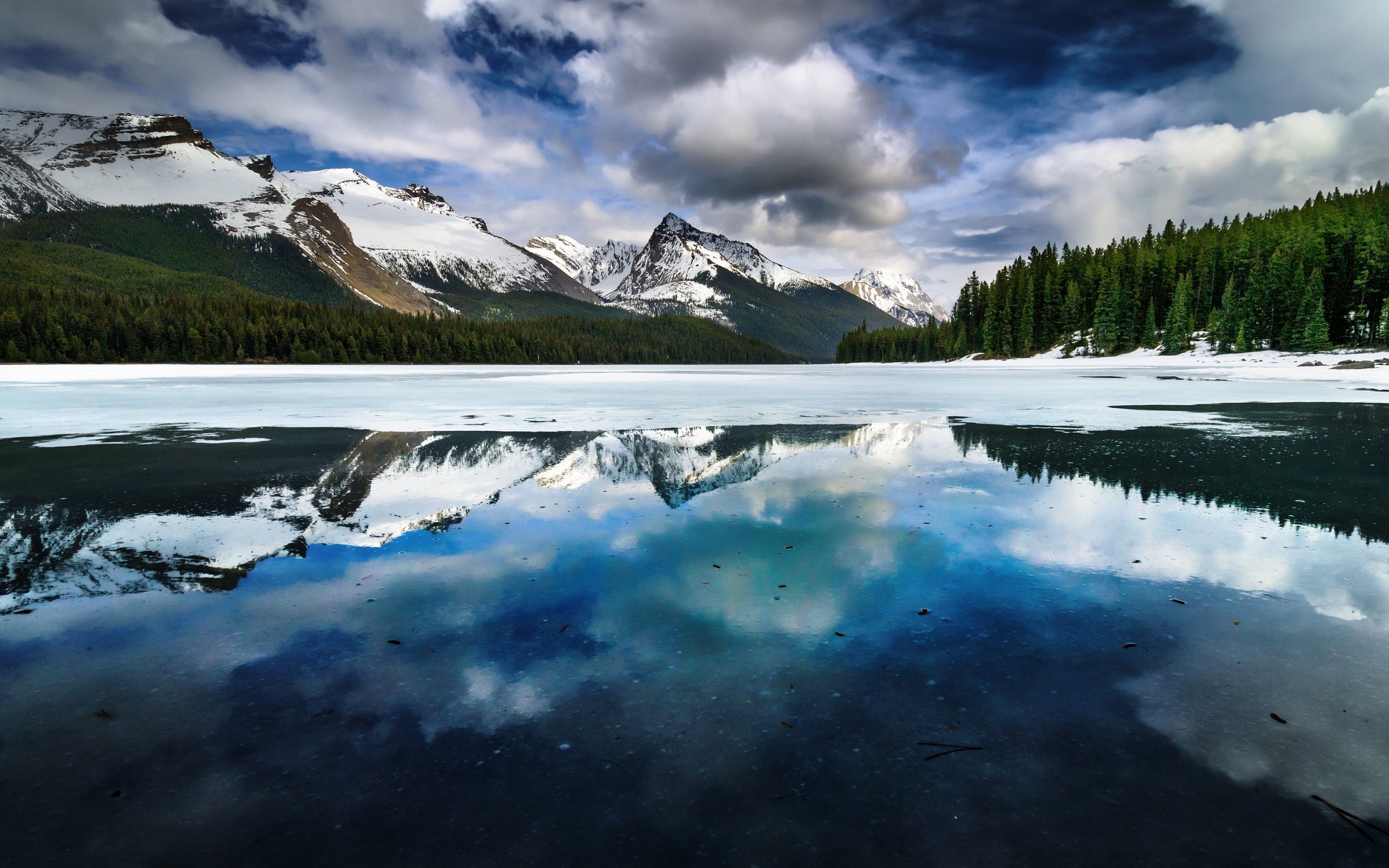 Wallpaper Maligne Lake, Jasper, Alberta, Canada, HD, Nature,. Wallpaper for iPhone, Android, Mobile and Desktop