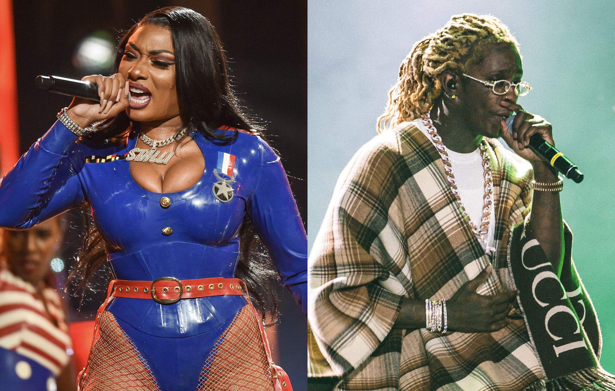 Watch the video for Megan Thee Stallion and Young Thug's joint single, 'Don't Stop'
