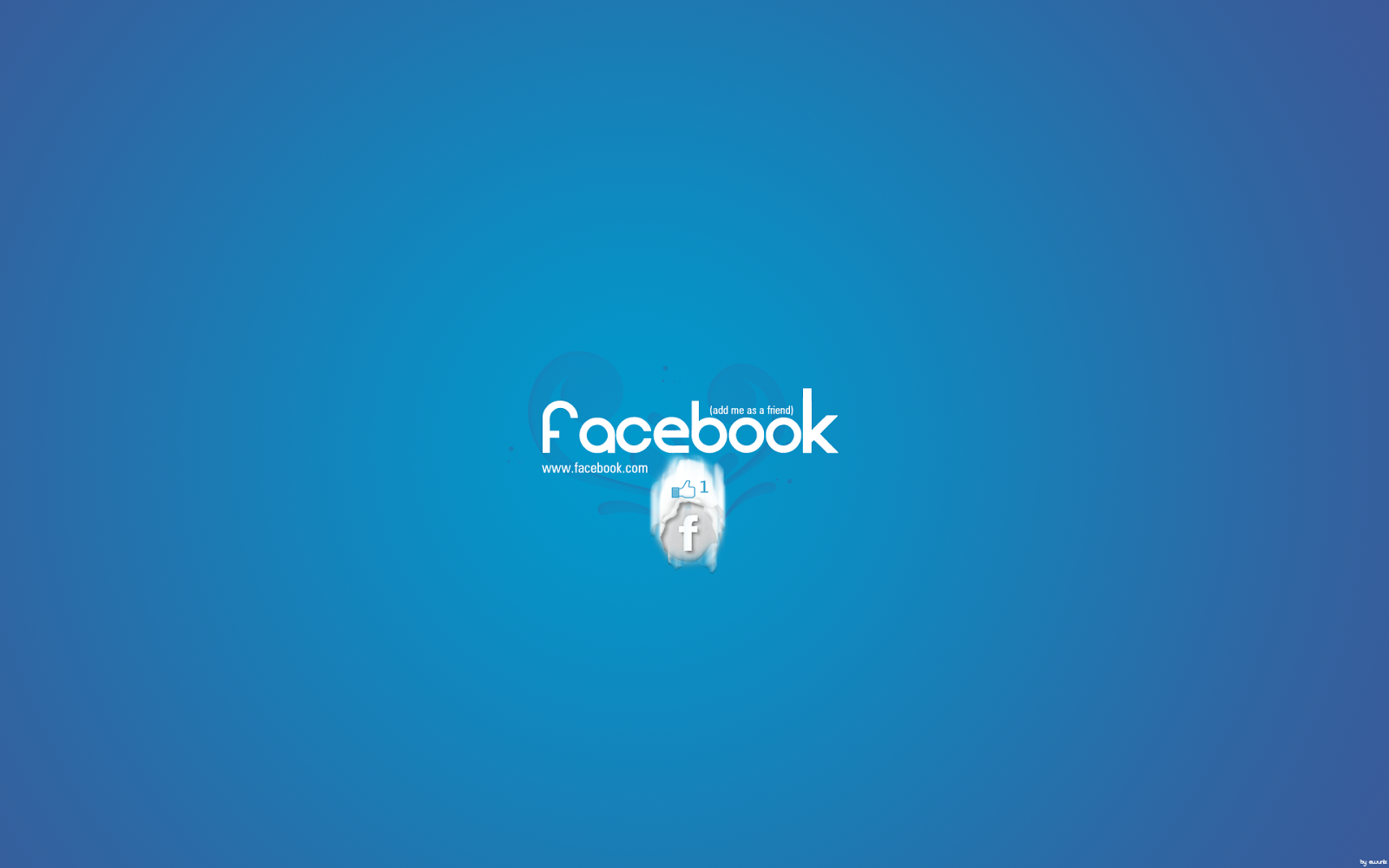 HD Wallpaper. Epic Desktop Background: New Facebook v2.0 Style Like Button