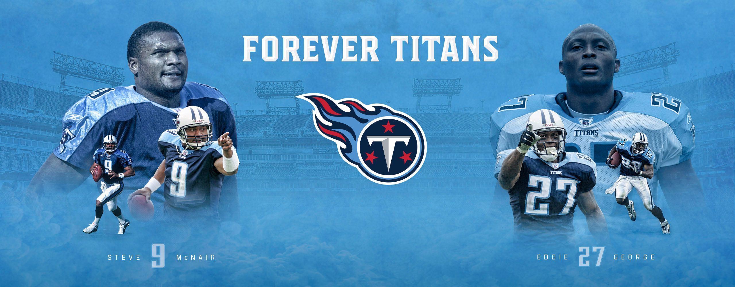 Tennessee Titans Steve McNair and Eddie George Wallpaper