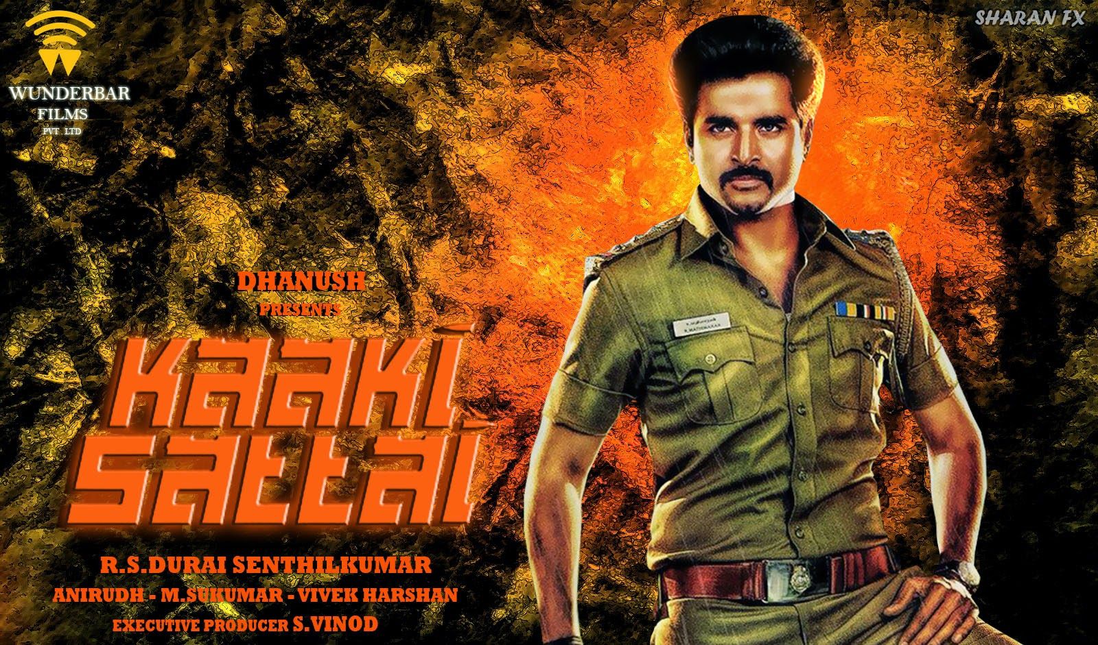 WELCOME TO ILAYATHALAPATHYVIJAYTHEKING.BLOGSPOT.COM: Sivakarthikeyan Kakki Sattai Mass HD Wallpaper Fx Design Kakki Sattai