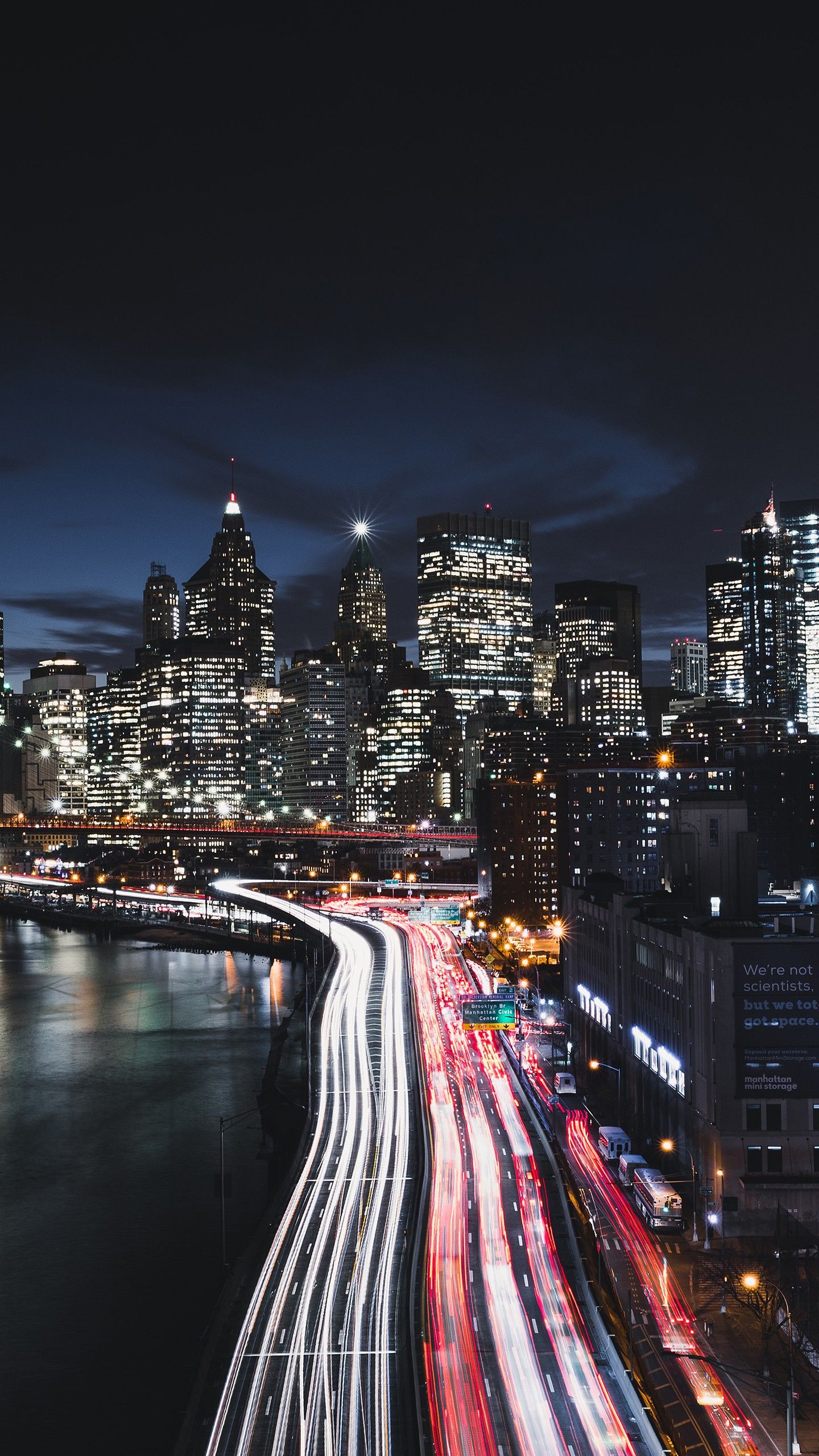 Manhattan New York City Night Cityscape