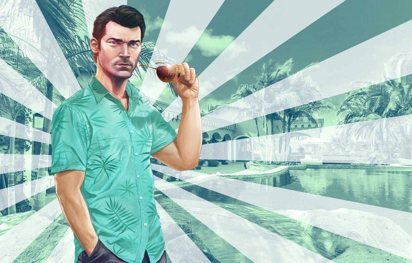 Wallpaper poster, gta, vice city, real life, tommy vercetti image for desktop, section игры