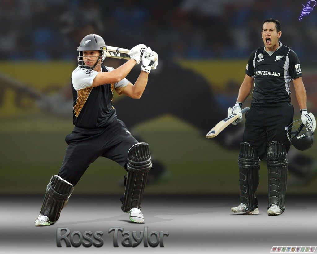 Ross Taylor In Action Free Wallpaper