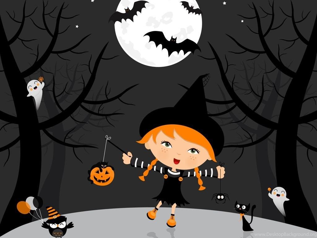 Cute Halloween Wallpaper For IPod, iPhone And iPad Desktop Background
