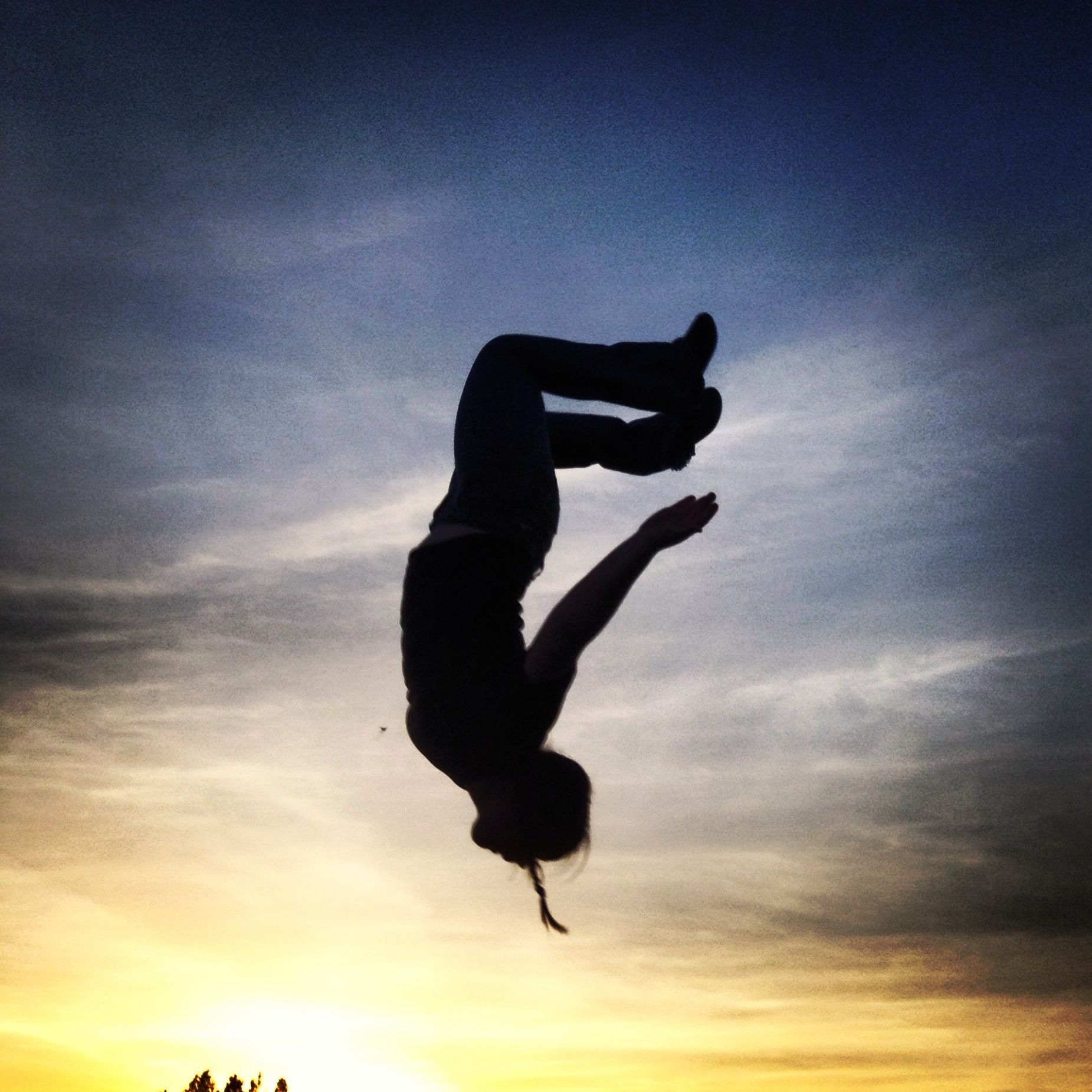 Backflip silhouette selfie. Silhouette, Human silhouette, Selfie