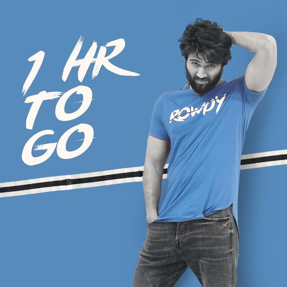 Just 1 hour to go for today's #RowdyWear drop. Allu arjun image, Rowdy, Vijay devarakonda