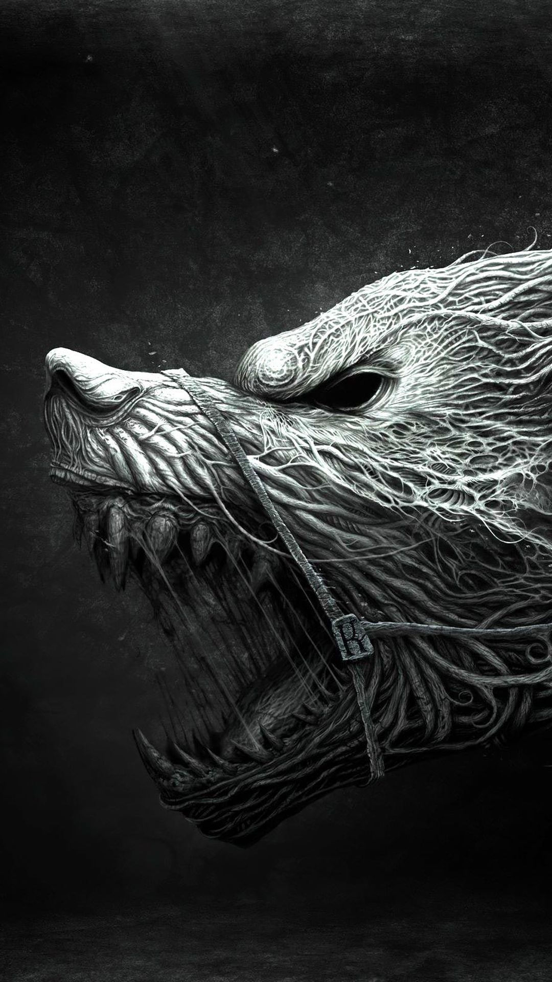 Scary werewolf Halloween htc one wallpaper, free and easy to download