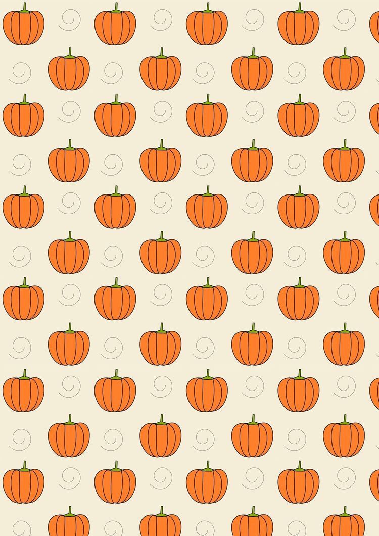 Pumpkin and swirls iPhone background. Cute fall wallpaper, Halloween wallpaper cute, Pumpkin wallpaper