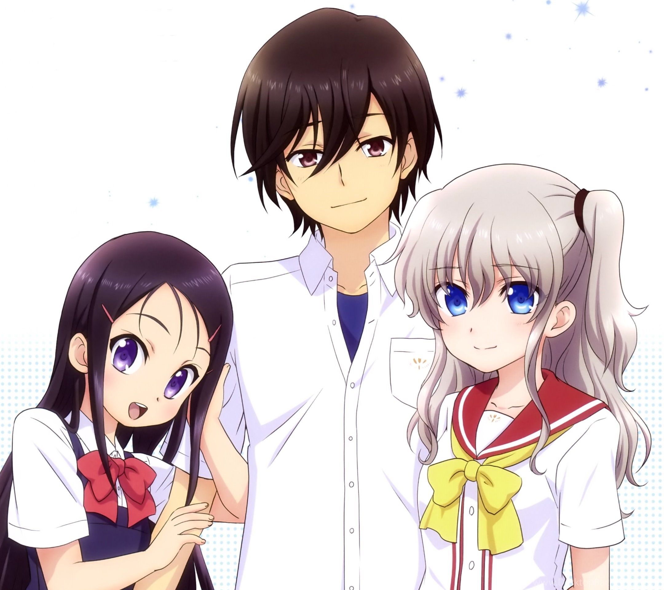 Charlotte Yuu Otosaka Nao Tomori Ayumi Otosaka.Android Wallpaper. Desktop Background