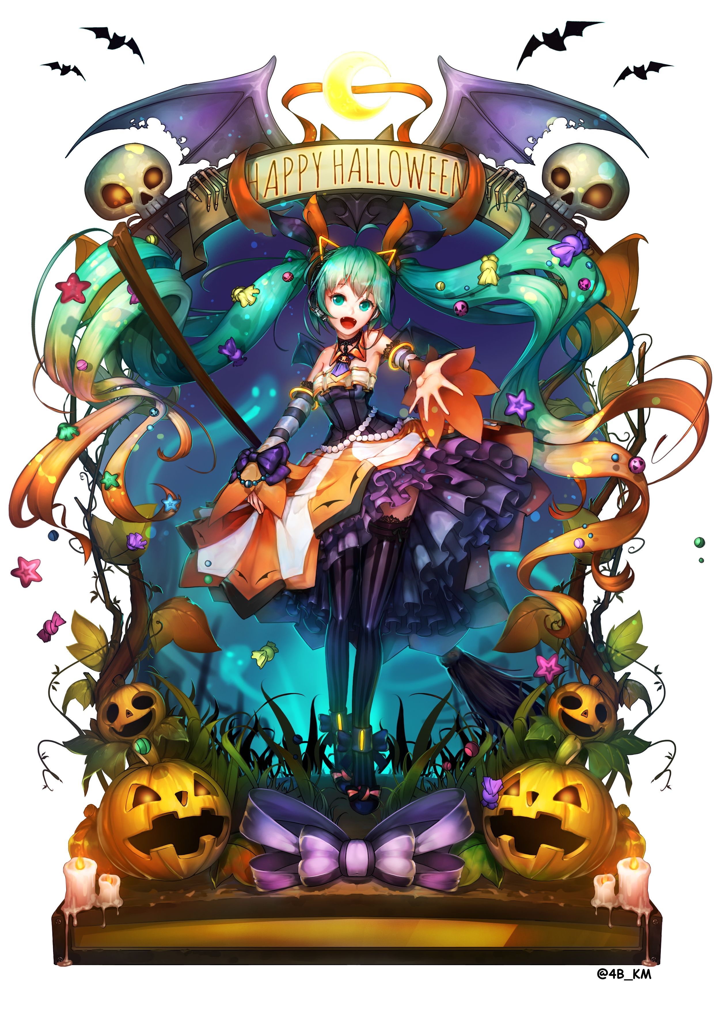 Hatsune Miku Halloween Edition original resolution. Anime halloween, Hatsune, Miku