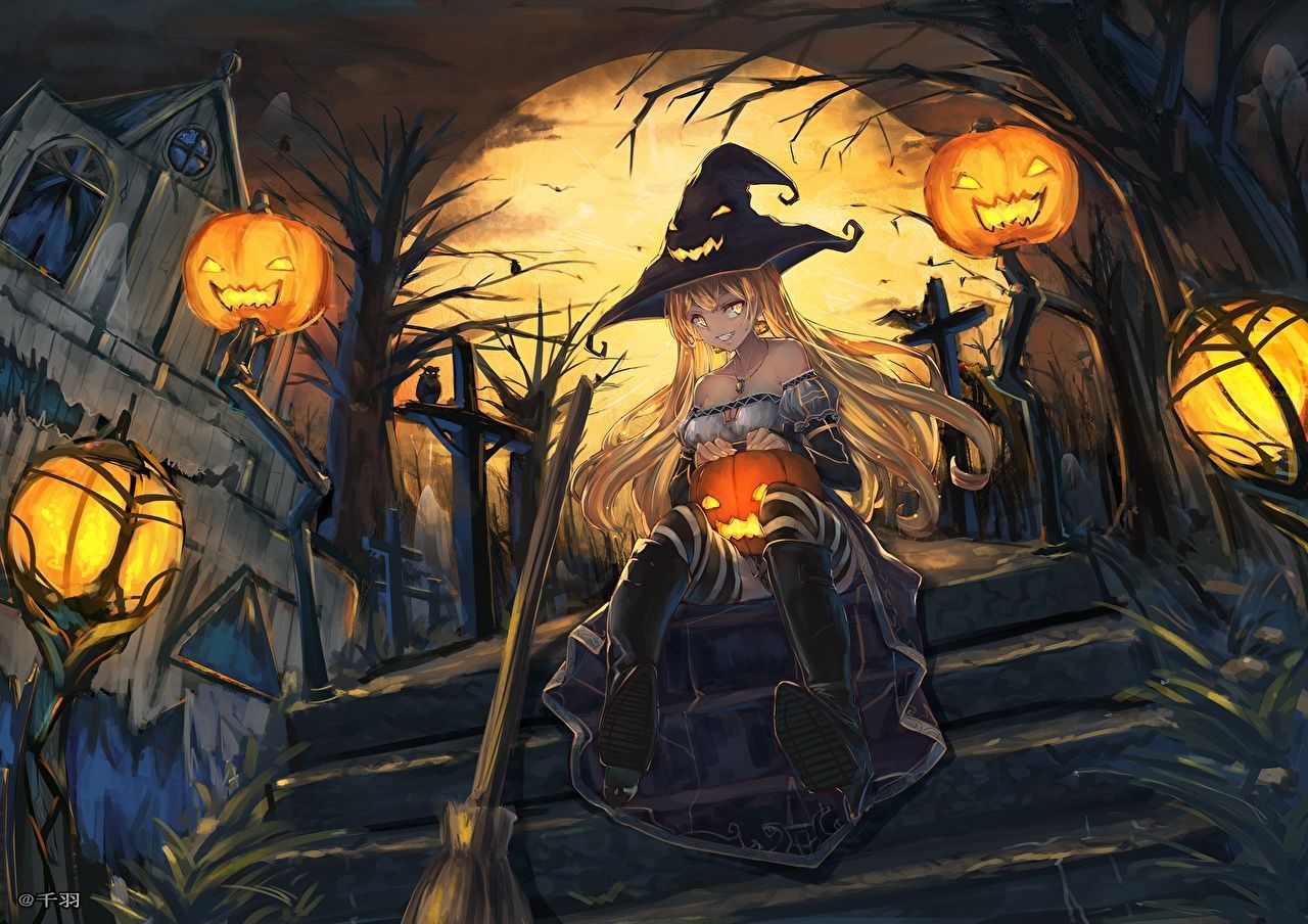Anime Halloween Wallpaper Free Anime Halloween Background