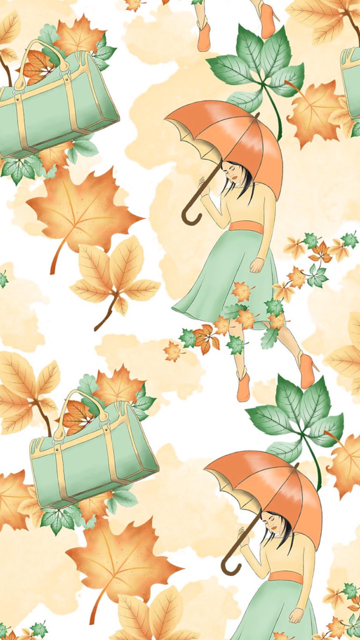planner supplies. Fall wallpaper, Cute wallpaper, Illustration
