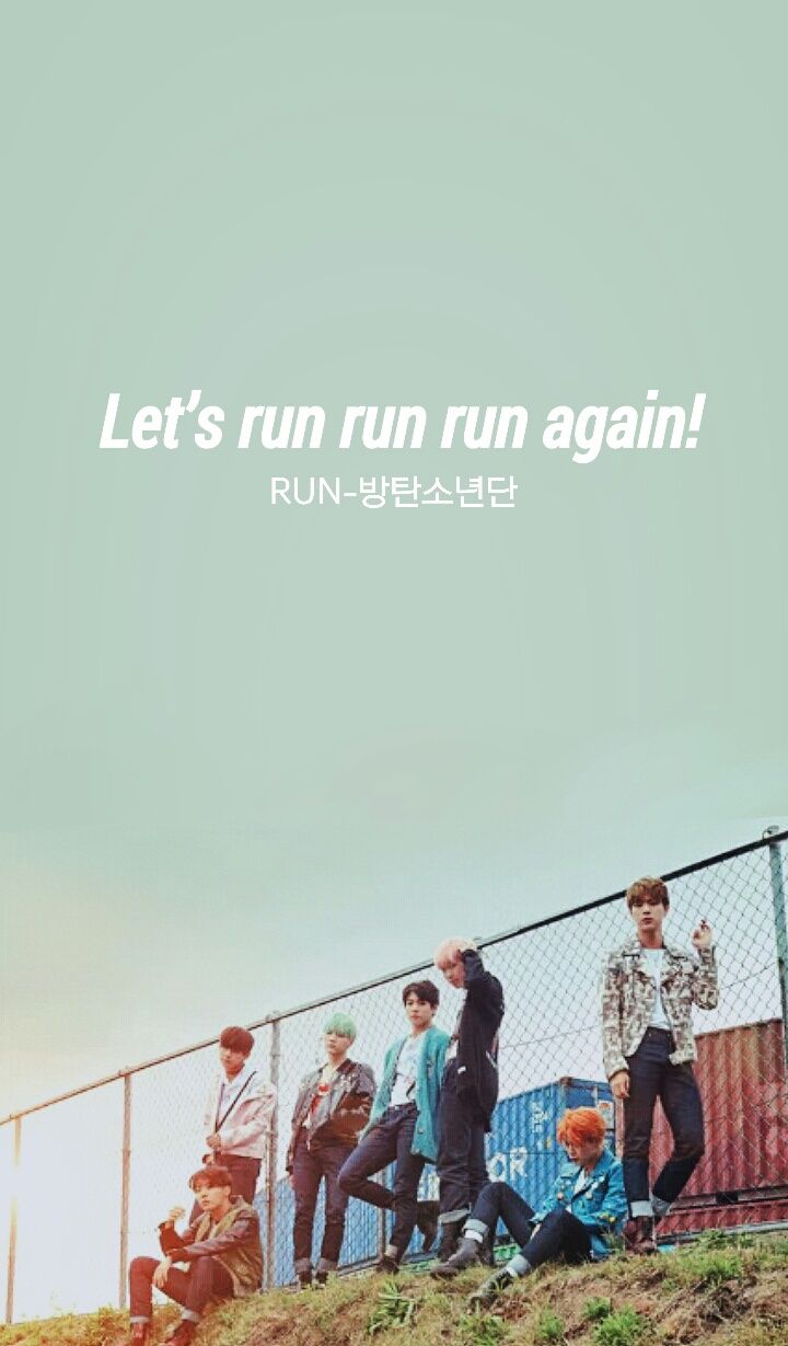 BTS Run Wallpaper shared by 방탄소년단