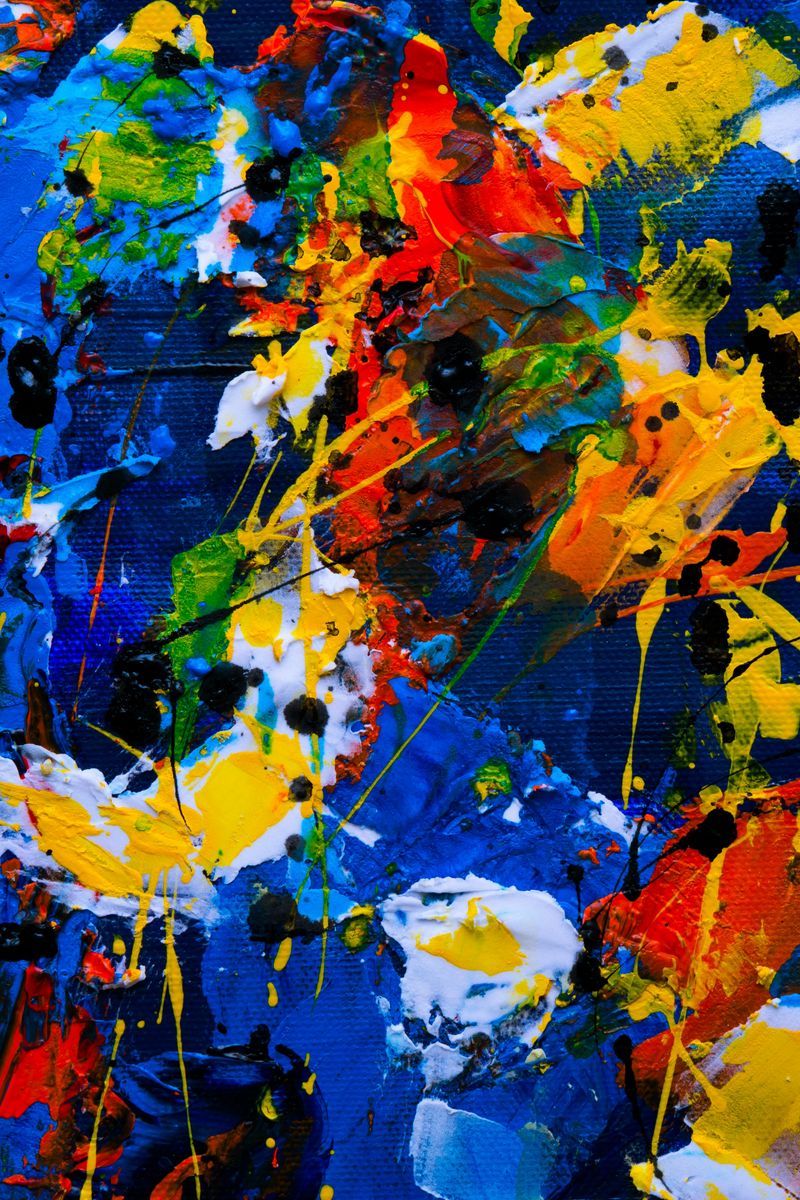 Download Wallpaper 800x1200 Canvas, Paint, Brushstrokes, Colorful, Abstraction, Modern Art Iphone 4s 4 For Parallax HD Background
