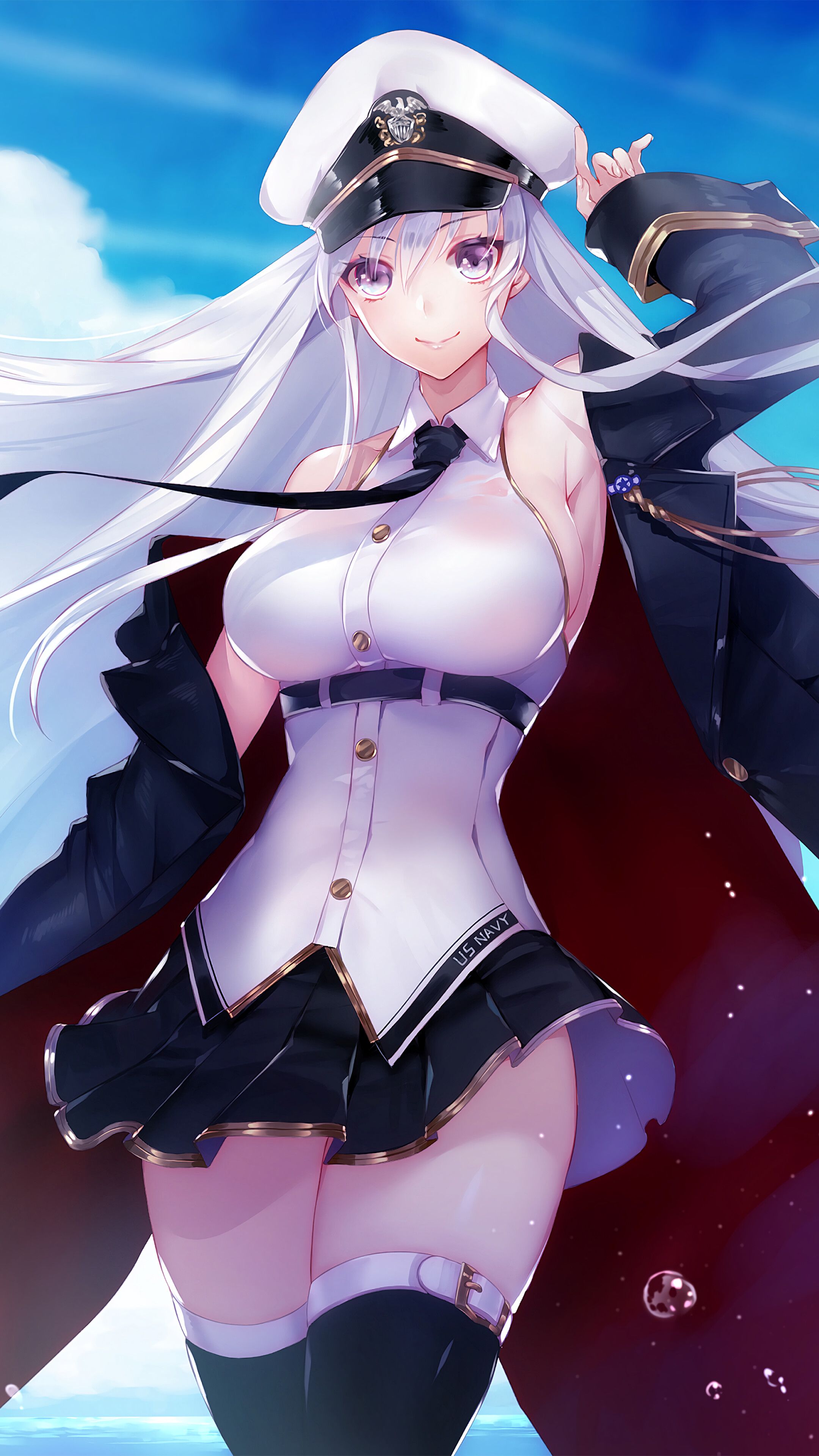 Azur Lane, Enterprise, Anime Girl, 4K iPhone 10, 7, 6s, 6 HD Wallpaper, Image, Background, Photo and Picture. Mocah.org HD Wallpaper