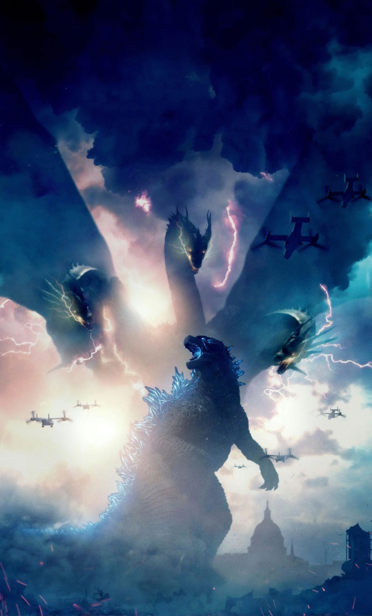 Godzilla King of the Monsters Movie 2019 iPhone 6 plus Wallpaper, HD Movies 4K Wallpaper, Image, Photo and Background