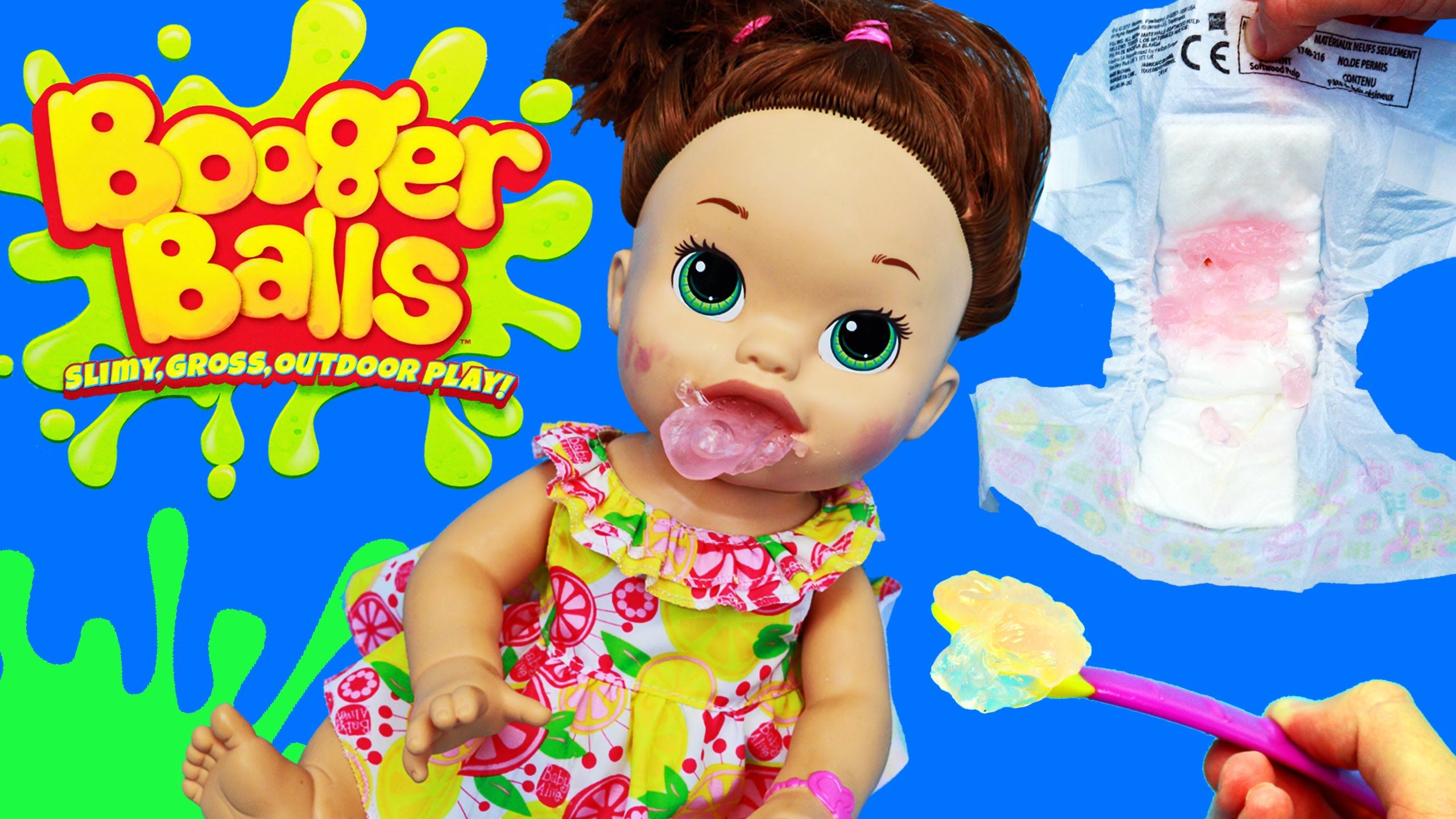 Baby Alive EATS BOOGER BALLS Gross Slime Boogers DIY Maker Diaper Change DisneyCarToys. Shop The Hottest Toys On YouTube