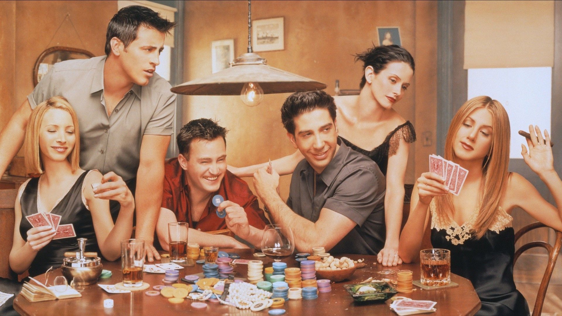 Friends (TV Series), Monica Geller, Ross Geller, Joey Tribbiani, Chandler Bing, Rachel Green, Phoebe Buffay Wallpaper HD / Desktop and Mobile Background