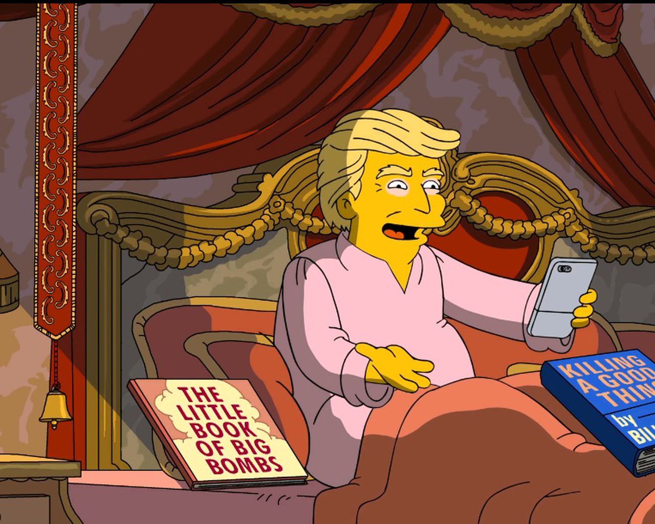 The Simpsons' give humorous