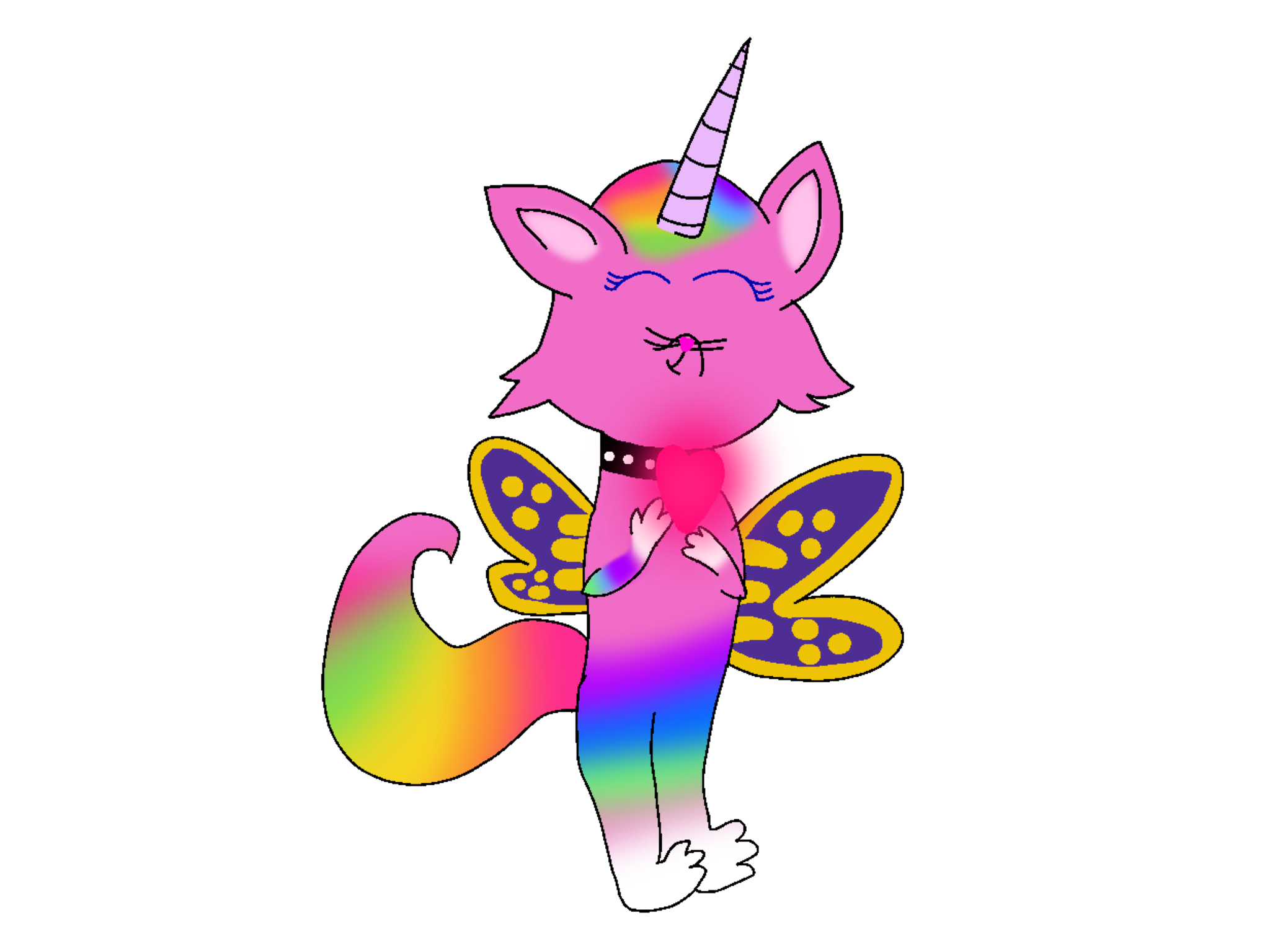 Rainbow Butterfly Unicorn Kitty Wallpapers - Wallpaper Cave