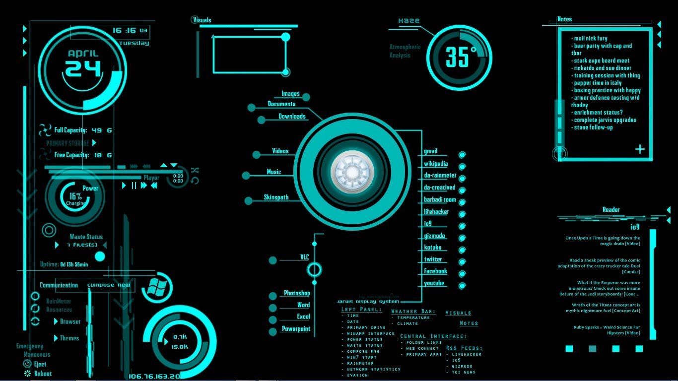 ironman. Desktop themes, Iron man, Jarvis iron man