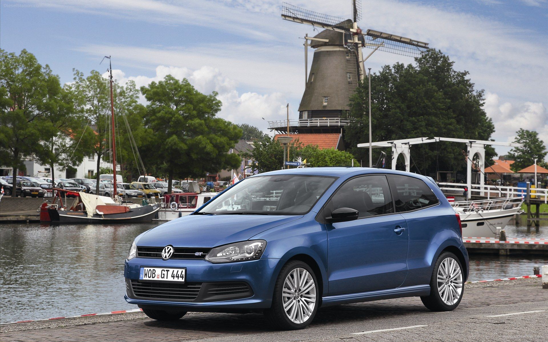 Volkswagen Polo Blue GT 2013 Widescreen Exotic Car Wallpaper of 68, Diesel Station