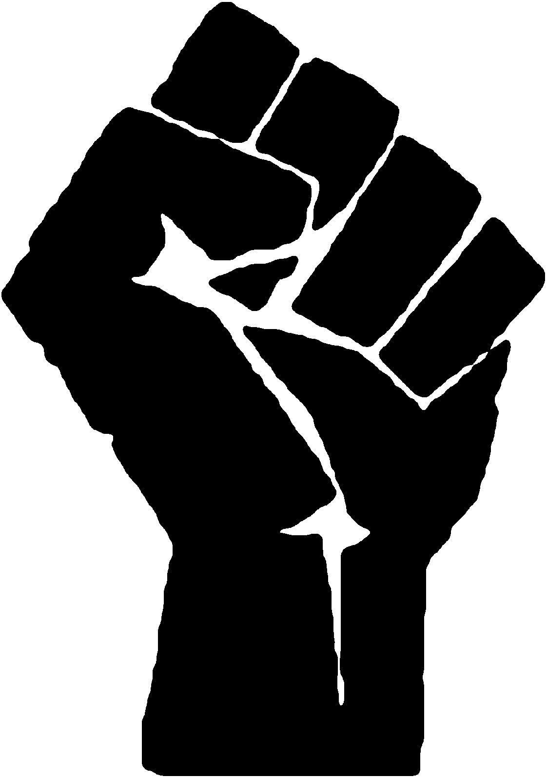 Stylized raised fist, used both as a symbol in itself and as a salute. Black lives matter art, Raised fist, Black lives
