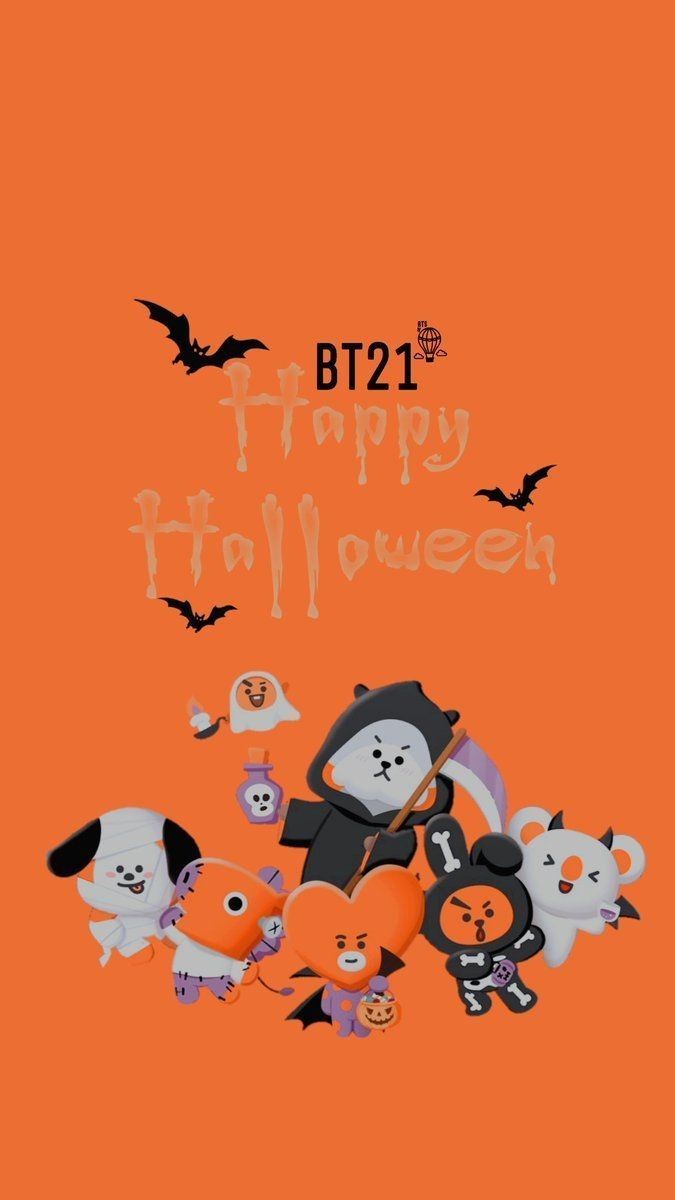 ˗ˏˋ ♡ BTS Wallpaper ♡ ˎˊ˗. Halloween wallpaper, Bts halloween, Bts chibi