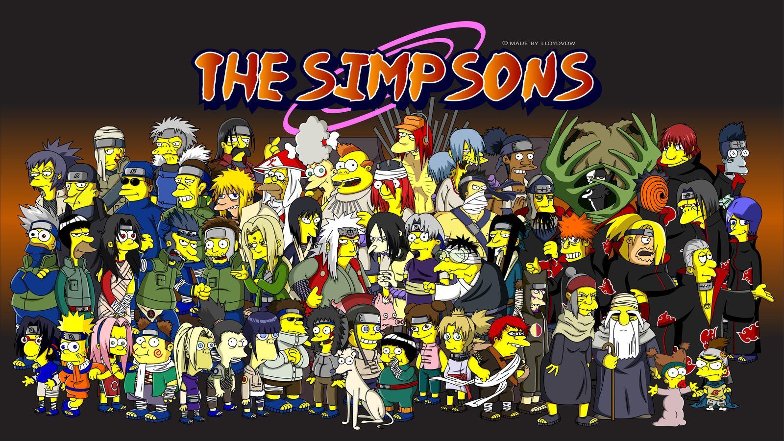Naruto as The Simpsons. The simpsons, Simpsons characters, Cartoon art