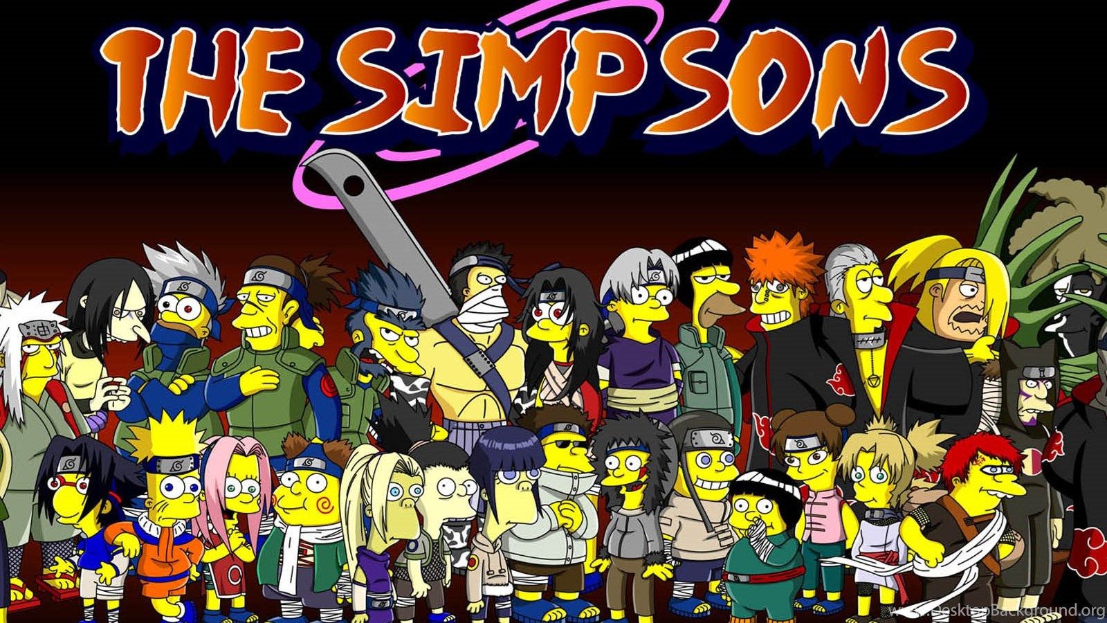 Naruto Simpsons 1920 x 1080 HDTV 1080p Wallpaper