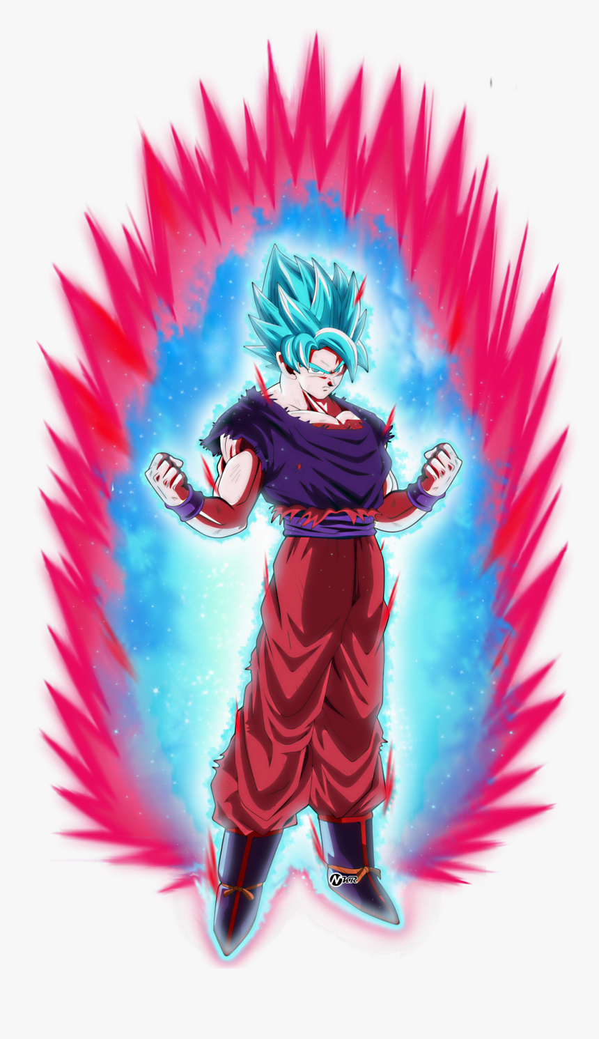 ssgssgoku #kaioken #freetoedit Super Sayajin Blue Kaioken, HD Png Download