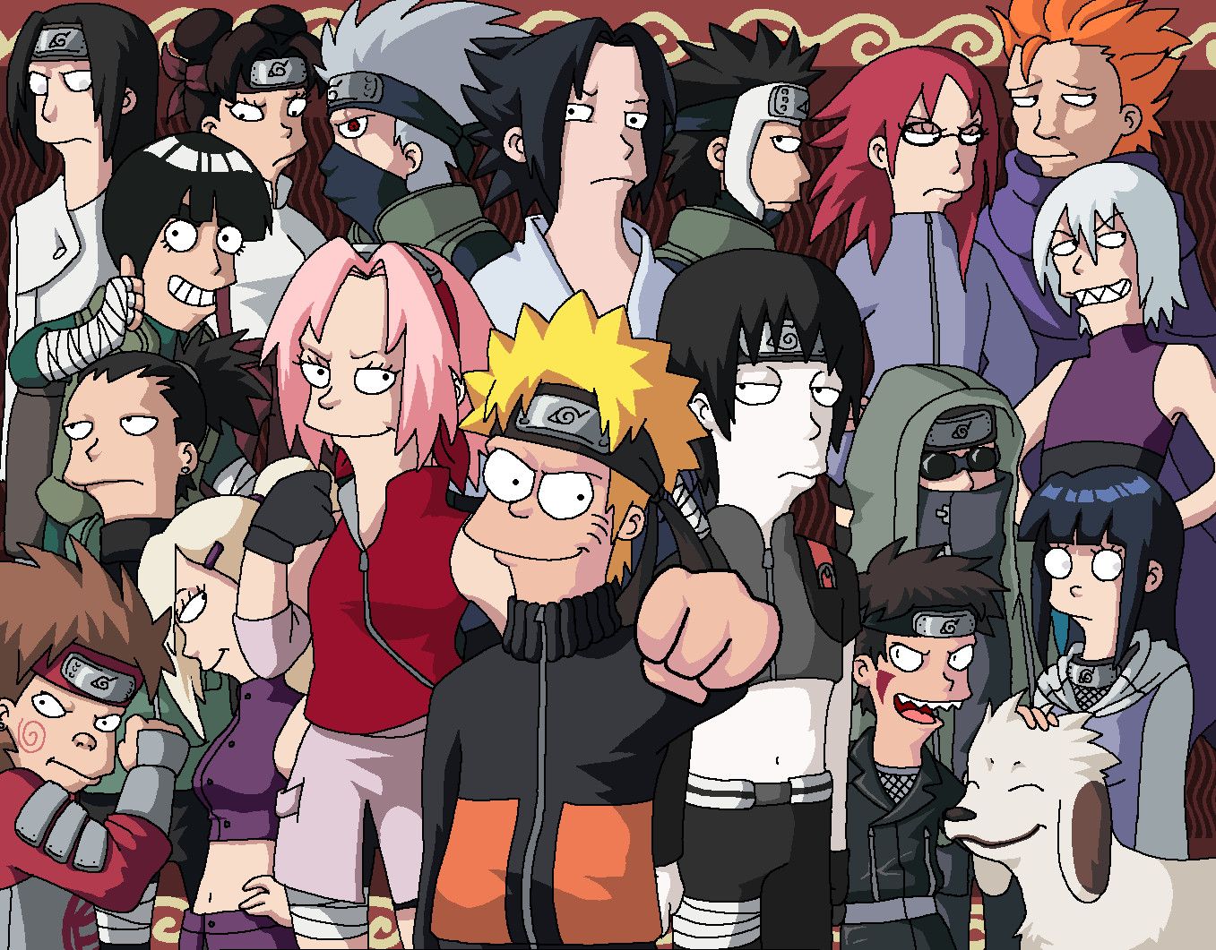 Cool Naruto Wallpaper: Anime Naruto Girl Characters wallpaper 1080p (1357 x 1061 )