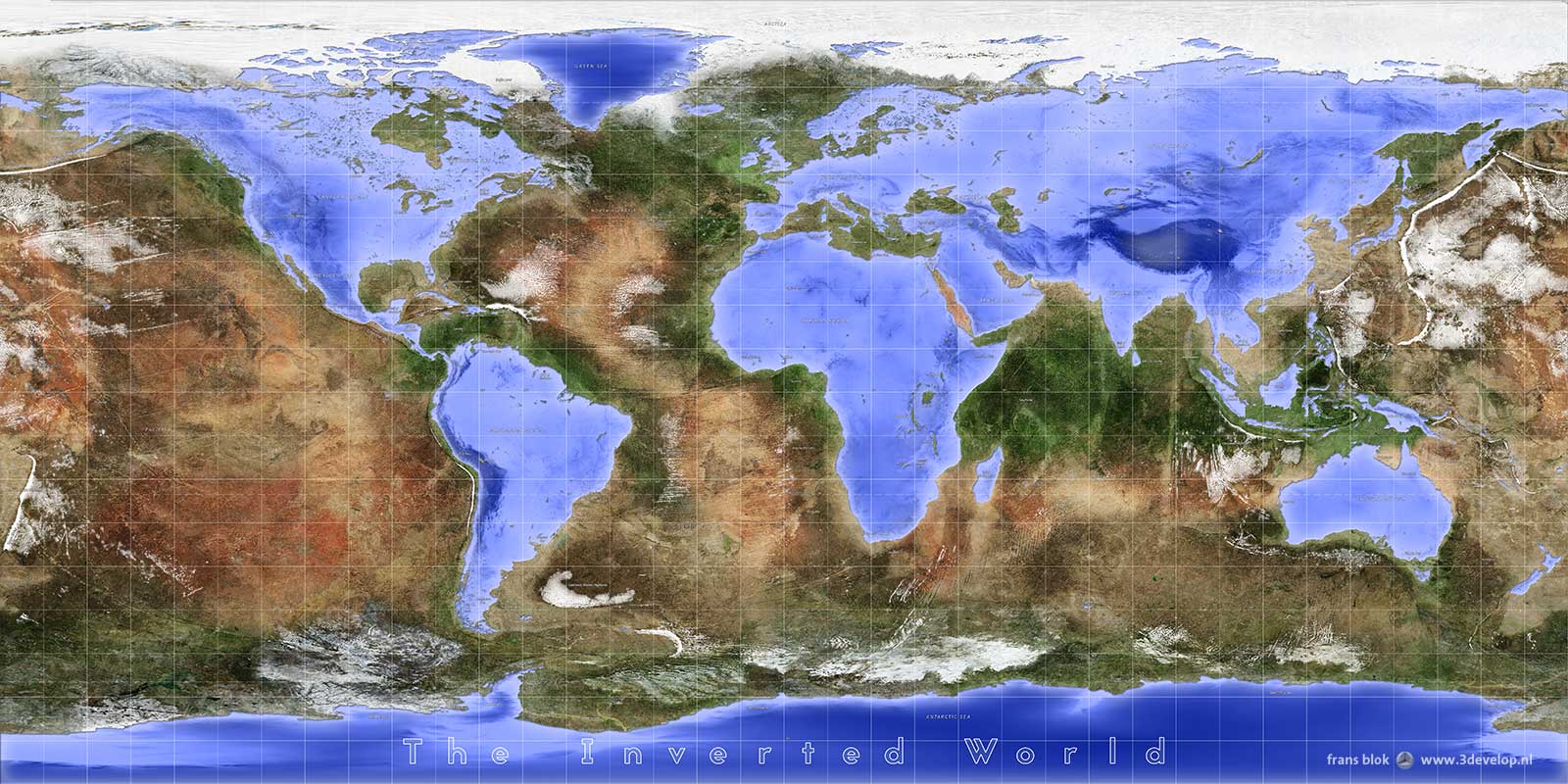 An inverted world map with actually realistic climate
