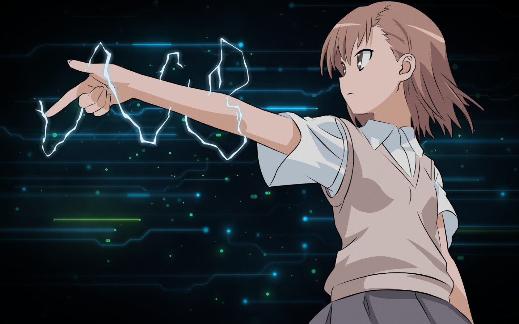 Misaka Mikoto Wallpaper 1680x1050