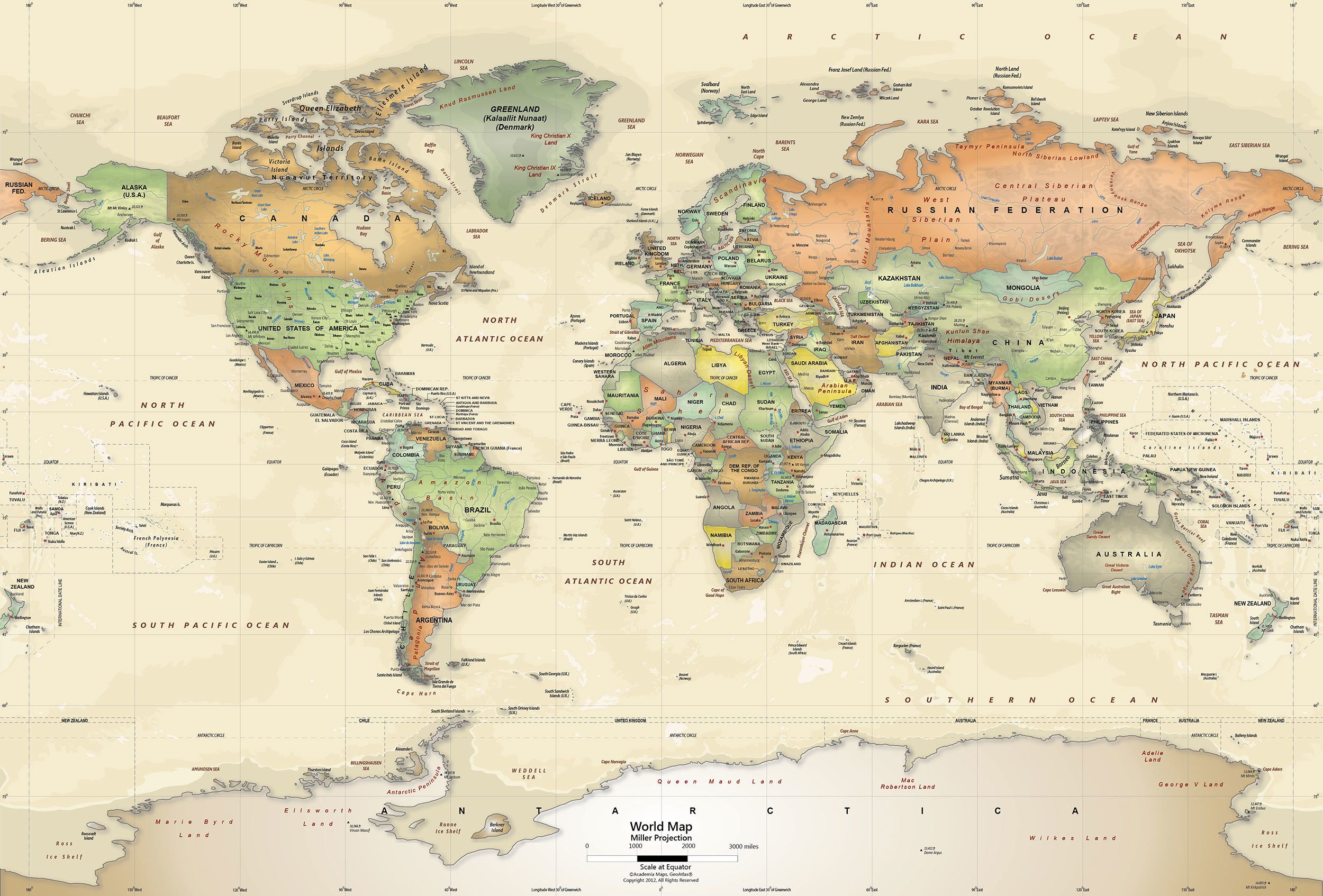 Earth Map Wallpaper
