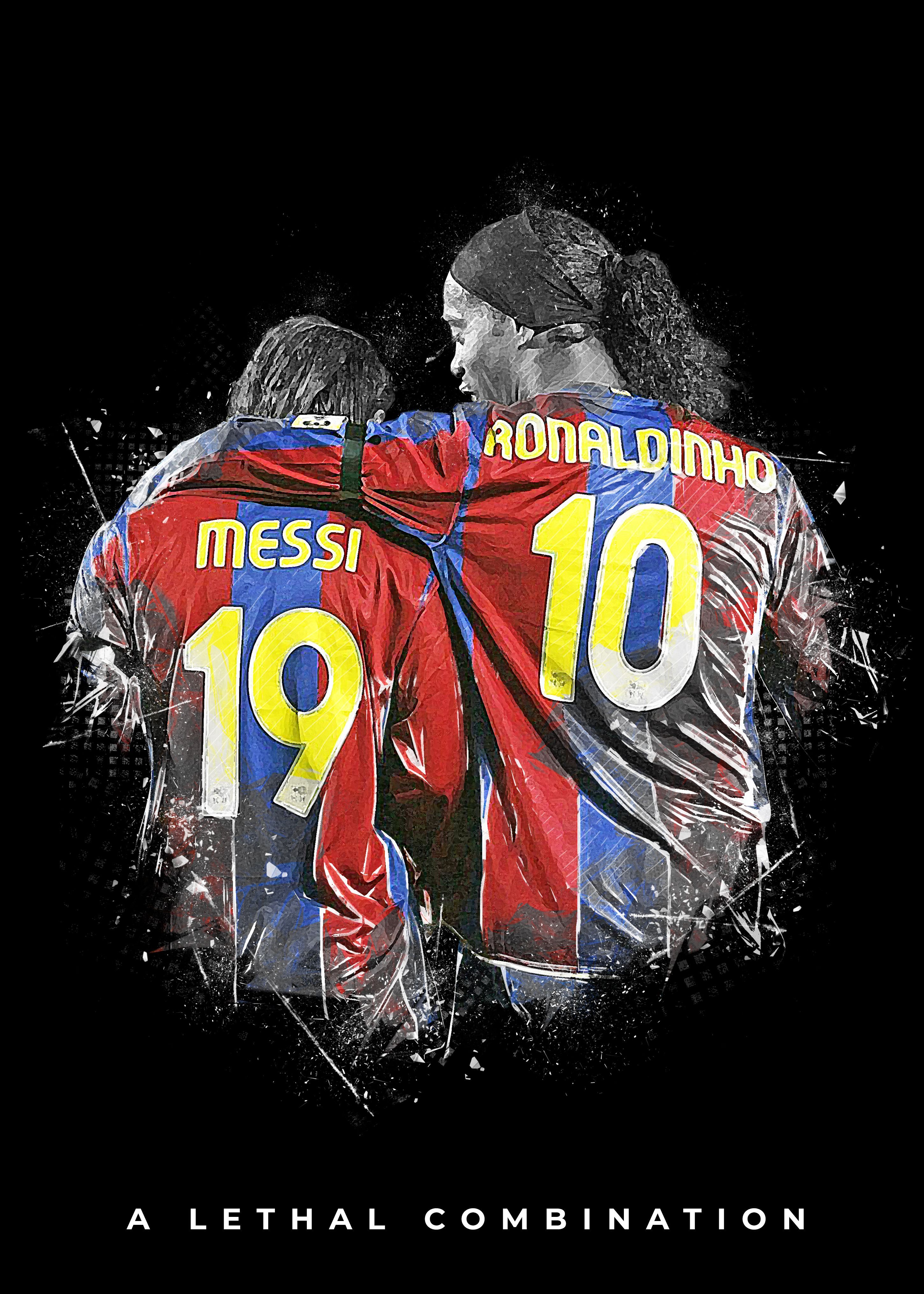 Lionel Messi and Ronaldinho Iconic. Lionel messi wallpaper, Lionel messi, Messi